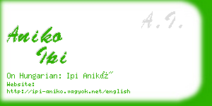 aniko ipi business card